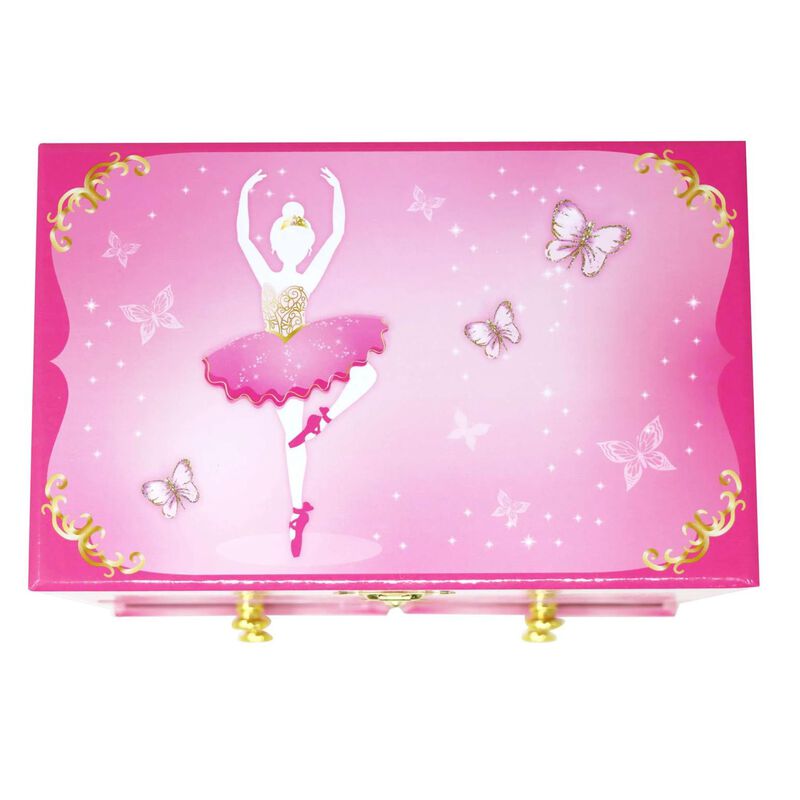 Pink Poppy Ballet Medium Musical Jewellery Box image number 3