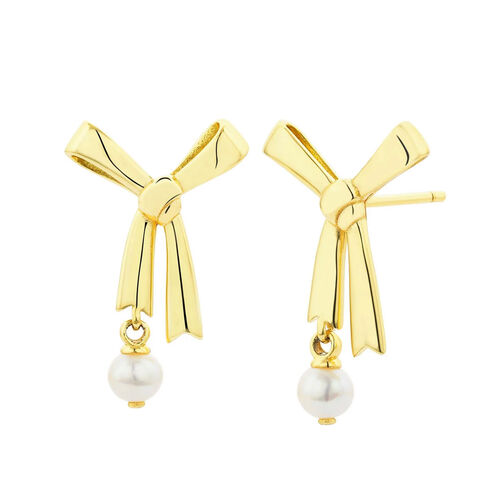 Karen Walker Pearl Bow Studs