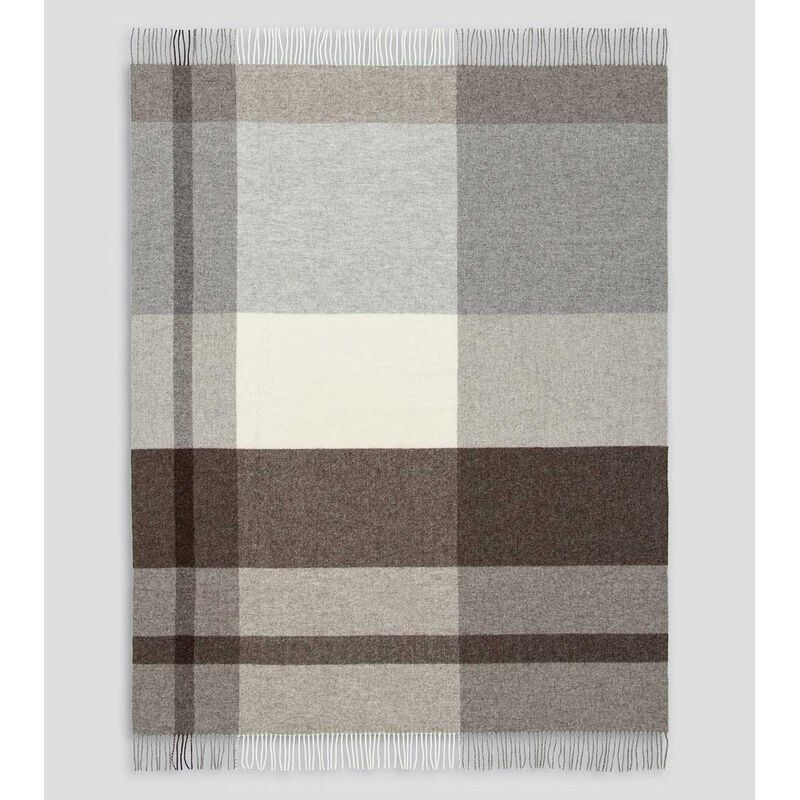 Baya Brunswick 100% NZ Wool Throw 130x180cm - Fawn image number 1
