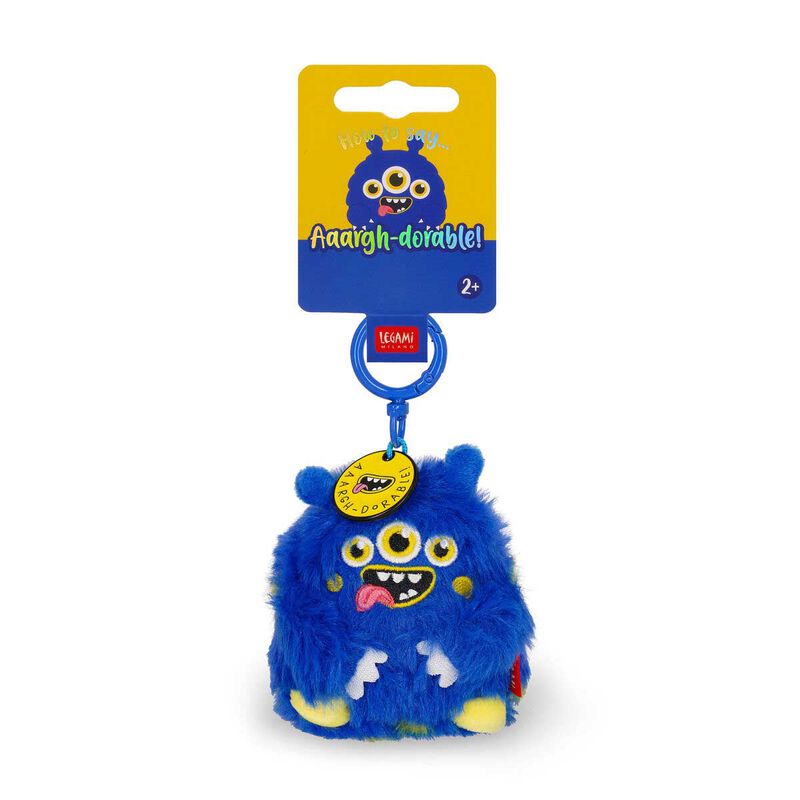 Legami Super Soft! Tiny Plush Key Ring - Monster image number 1