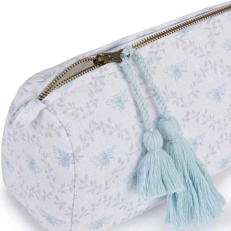 Sophie Allport Wash Bag Quilted Cotton Small - Bees & Leaves image number 1