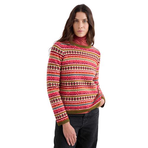 Seasalt Cornwall Percella Cove Jumper Scillia Aran Multi