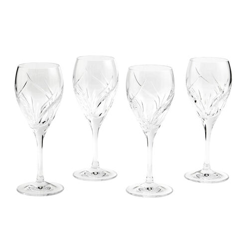 Royal Doulton Harper Crystal Glass White Wine Set of 4