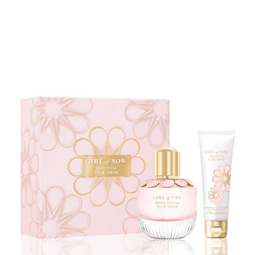 Elie Saab Girl Of Now Rose Petal 50ml EDP + 75ml Lotion Christmas Gift Set