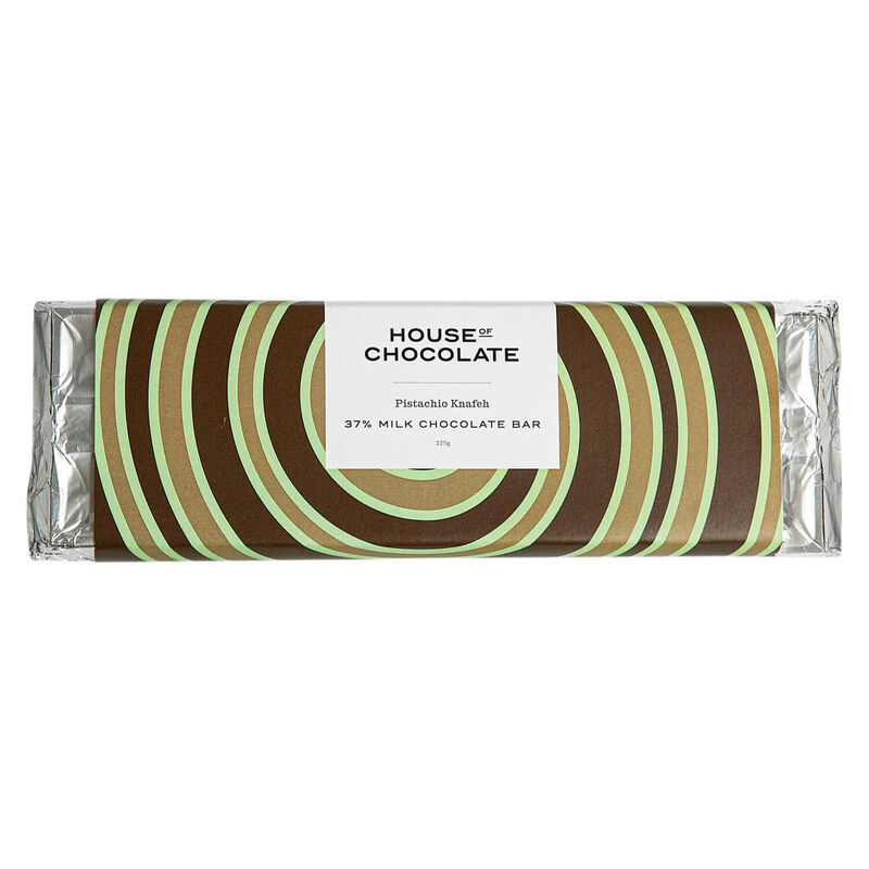 House of Chocolate Pistachio Knafeh Bar 220g image number 0