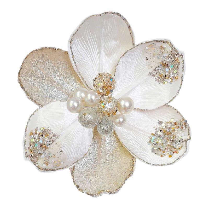 Large Pearl Magnolia Light Ivory/ Platinum image number 0