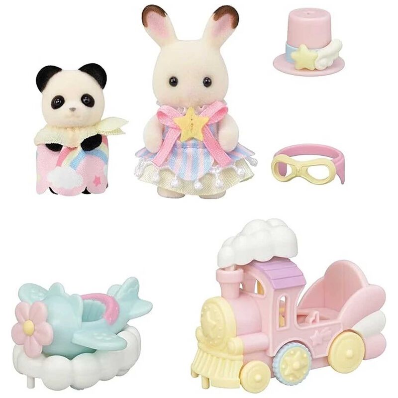 Sylvanian Families Amusement Park Ride Set -Plane & Train image number 2