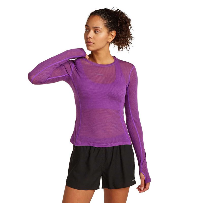 Icebreaker W Merino Blend 75 Cool-Lite Featherlight LS Crewe image number 4