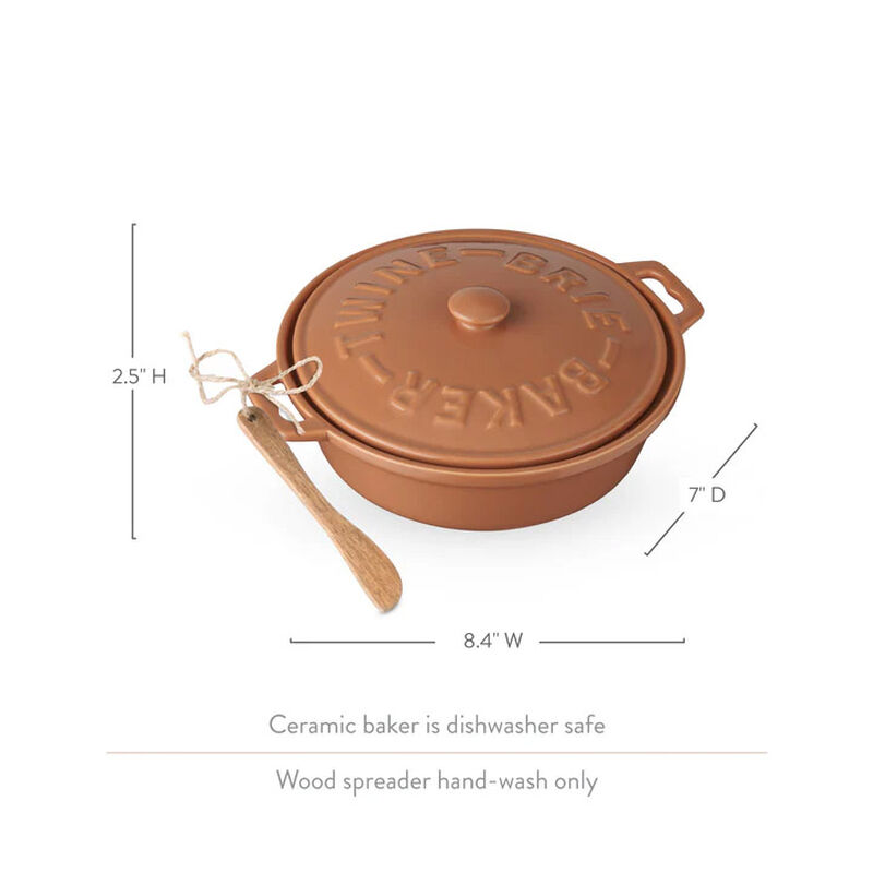 Twine Terracotta Brie Baker image number 2