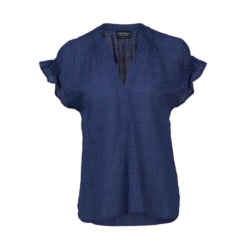 Vassalli Drop Shoulder Top With Shirring Detail image number 6