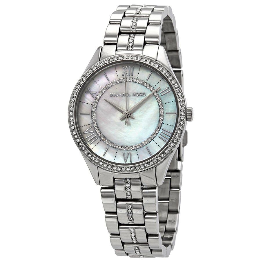 Michael kors lauryn watch silver discount