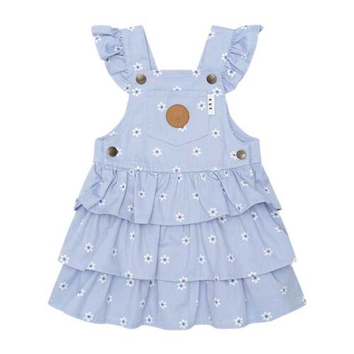 Huxbaby Ditsy Floral Tiered Overall Dress 6M-2Y