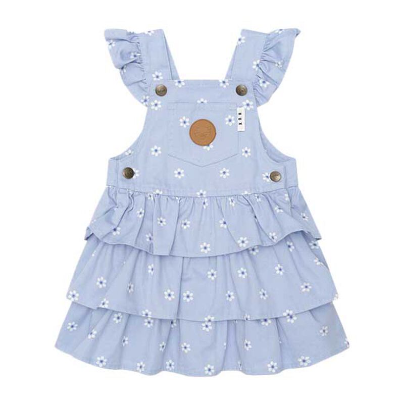 Huxbaby Ditsy Floral Tiered Overall Dress 6M-2Y image number 0