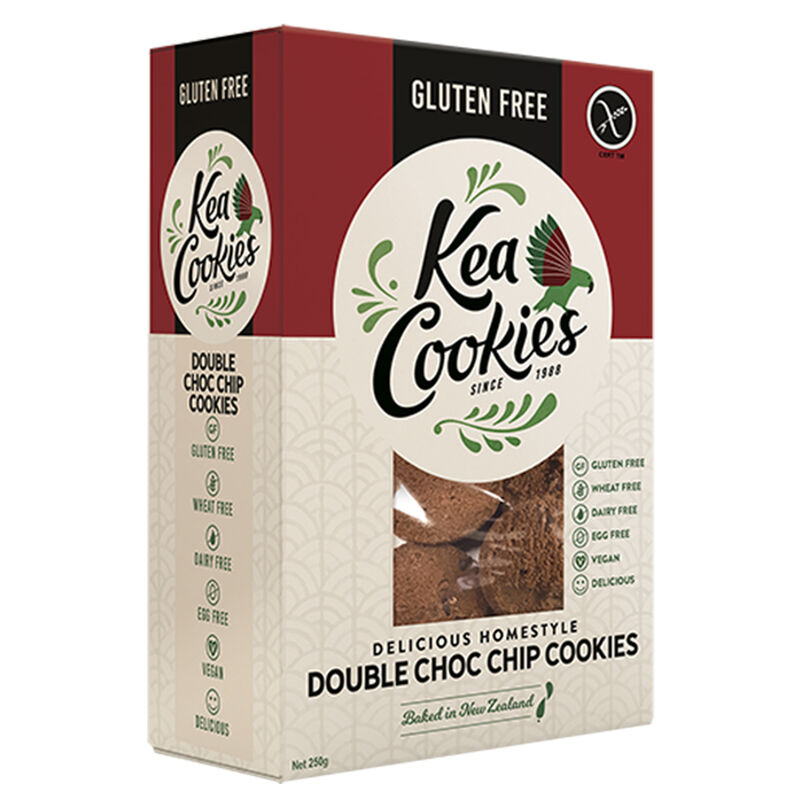 Kea Cookies GF Double Choc Chip 250g image number 0