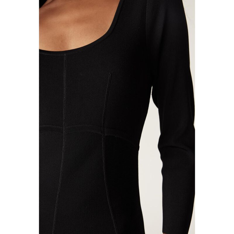 Cable Winter Crepe Bodice Dress image number 2