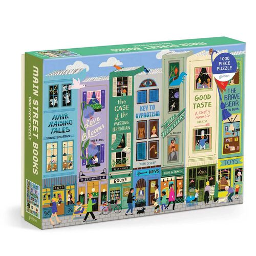 Galison Anne Bentley Main Street Books 1000 Piece Puzzle