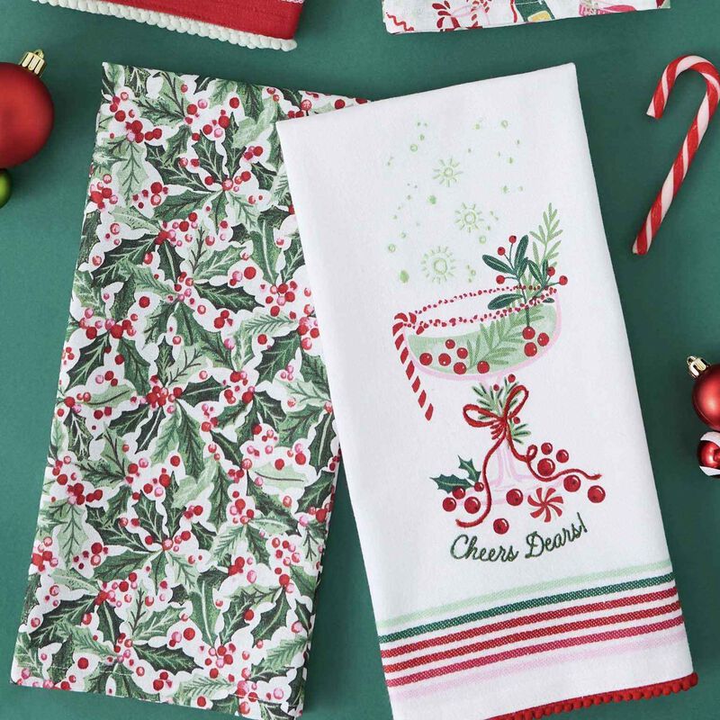 DII Cheers Dears Dishtowel Set Of 2 image number 1