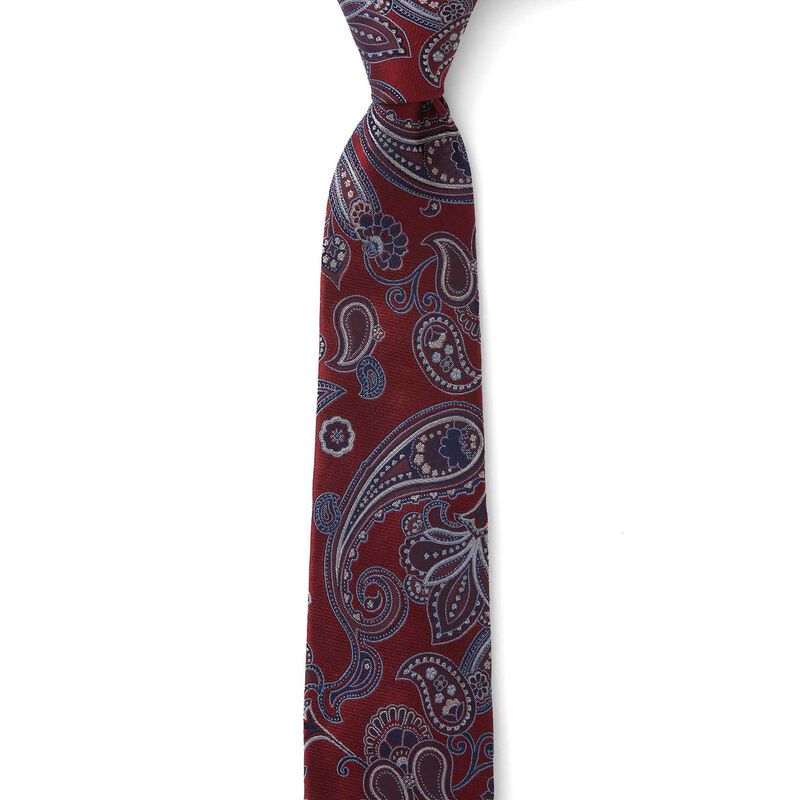 Joe Black Satin Paisley 7.5cm Tie image number 6