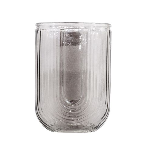 ImPres Rainbow Shaped Vase Grey 6x12.5cmx18cm