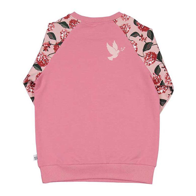 Kissed By Radicool Floral Heart Pocket Raglan Crew image number 1