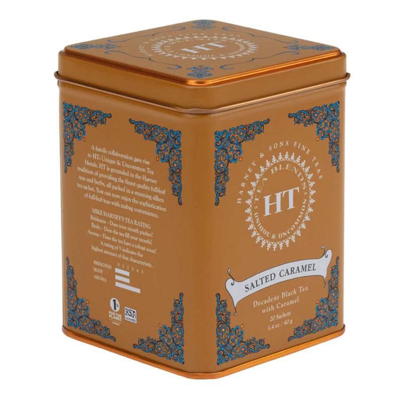 Harney & Sons HT Salted Caramel Tea Tin 20 Sachets image number 0