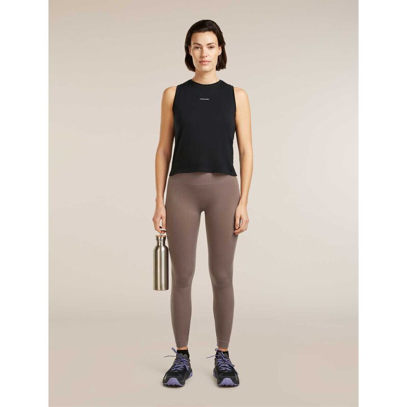 Icebreaker Womens Merino Seamless Active 25in Tights image number 2