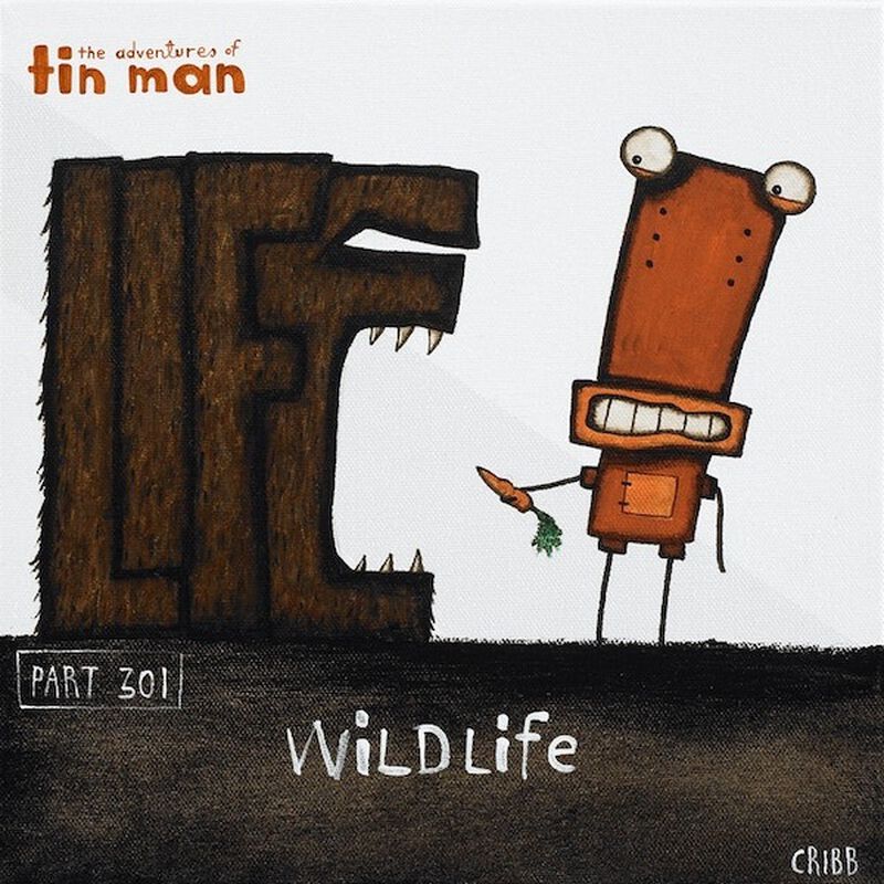 Tin Man Wildlife Box Frame Black 30x30cm image number 0