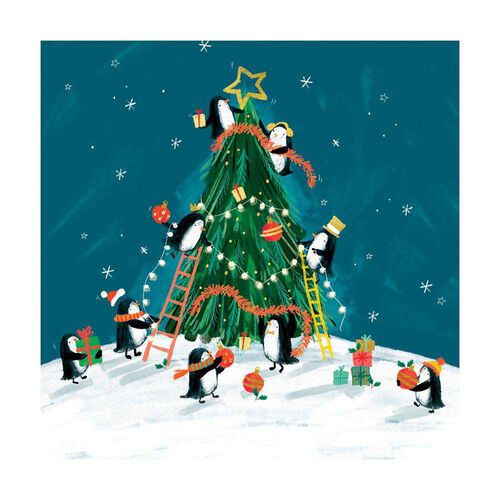 Museums & Galleries Decorating The Tree Christmas Card 8 Pack