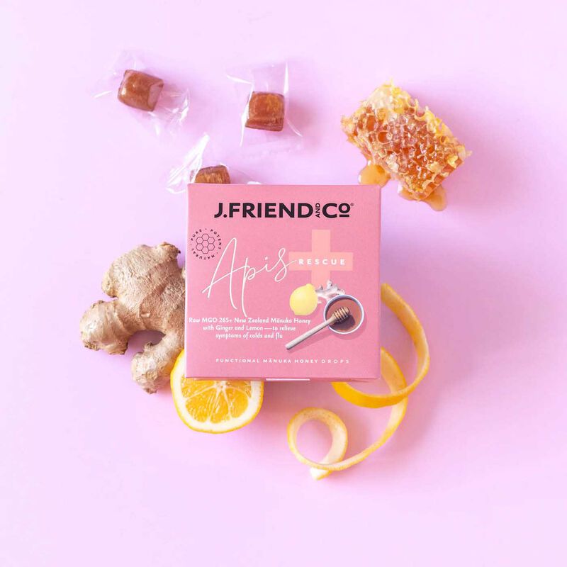 J. Friend and Co. Pure Honey Lemon and Ginger Drop - Rescue image number 1