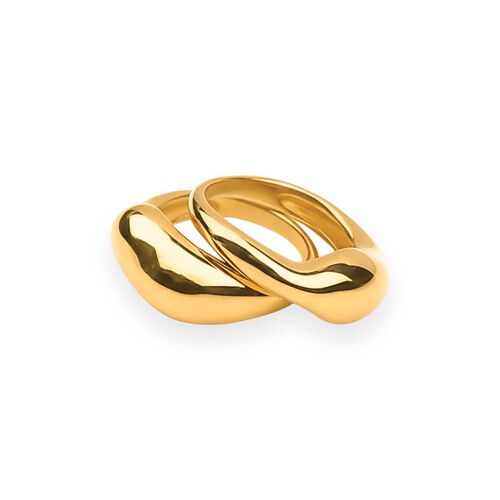 Silk & Steel Fusion Ring Set