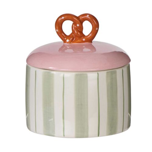 Emporium Pierre Pretzel Stripe Cannister 13x13