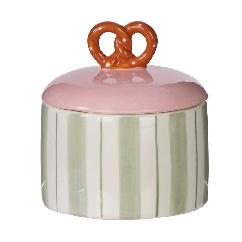 Emporium Pierre Pretzel Stripe Cannister 13x13 image number 0