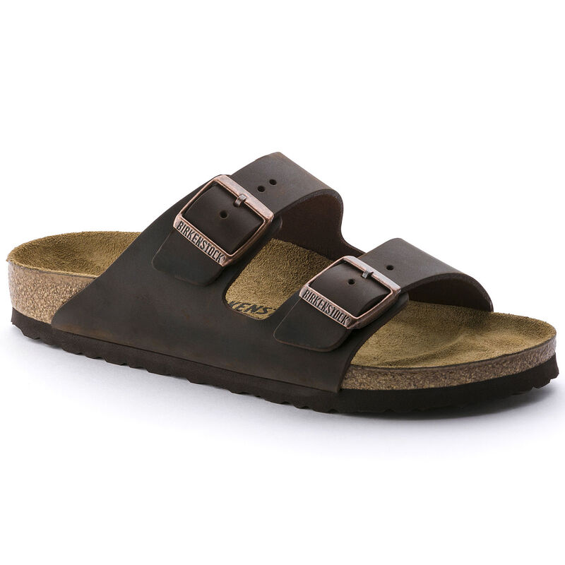 Birkenstock Arizona Oiled Leather Habana Regular Width Sandal image number 0