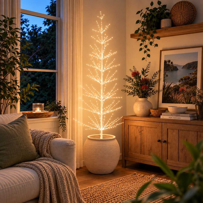 Stellar Haus White Spruce 180cm LED Tree (1500L) image number 1