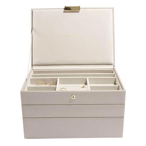 Stackers Classic Jewellery Box Set 3 Taupe