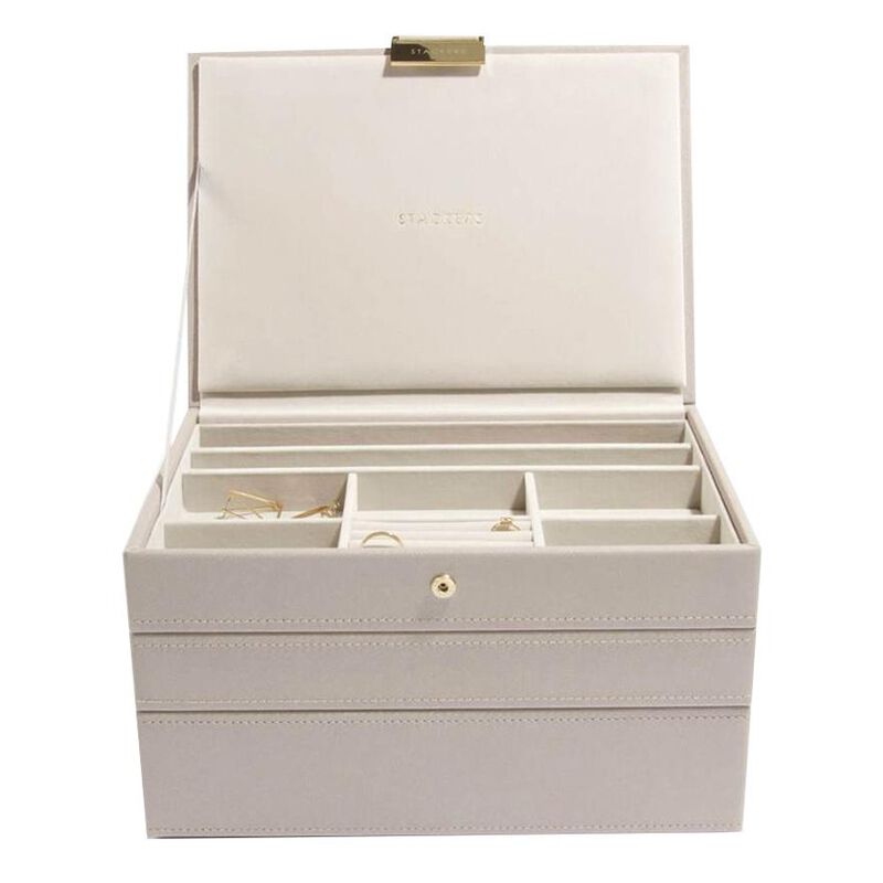 Stackers Classic Jewellery Box Set 3 Taupe image number 0