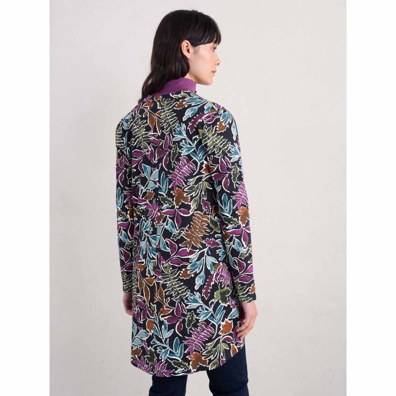 Seasalt Cornwall Molevenny Tunic Inked Foliage Onyx image number 1