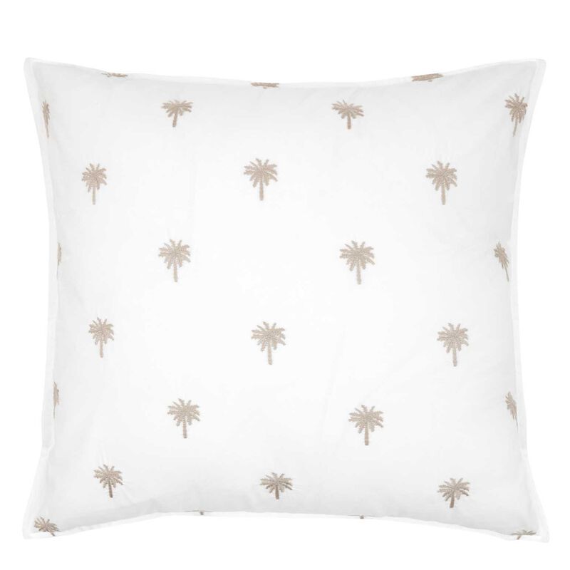 Wallace Cotton Palm Island Embroidered European Pillowcase image number 0