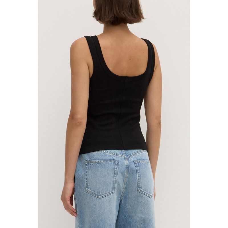 Assembly Label Paulina Scoop Tank Black image number 1