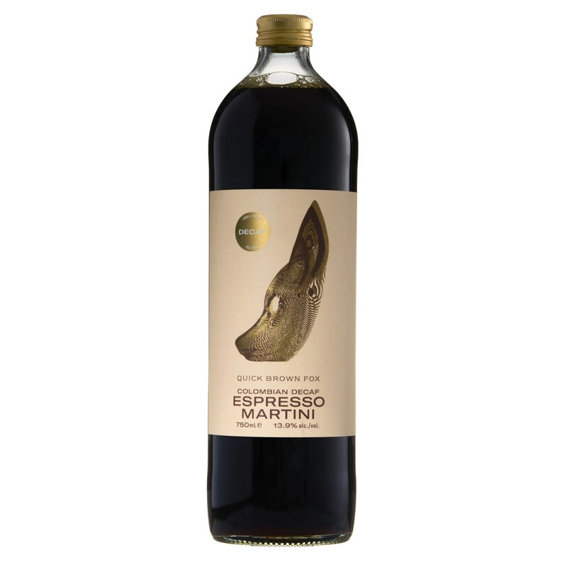 Quick Brown Fox Colombian Decaf Espresso Martini 750ml image number 0