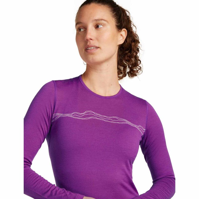 Icebreaker W Merino 200 Oasis LS Crewe Mountain Pulse image number 10