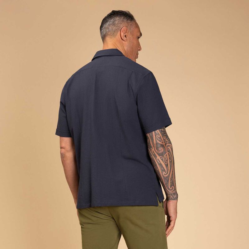 Rembrandt Hahei Navy Short Sleeve Shirt image number 1