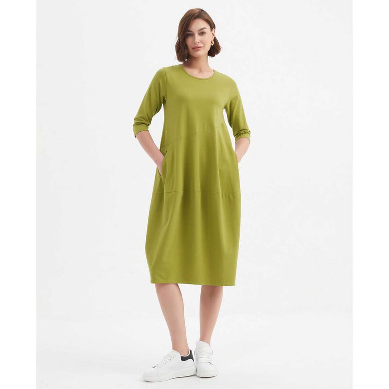 TIRELLI Diagonal Seam Winter Dress image number 2