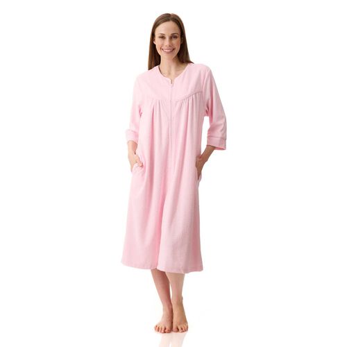 Givoni Jacquard Zip Up Short Gown
