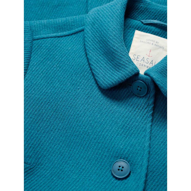 Seasalt Cornwall Wood Cabin Coat Teal image number 3