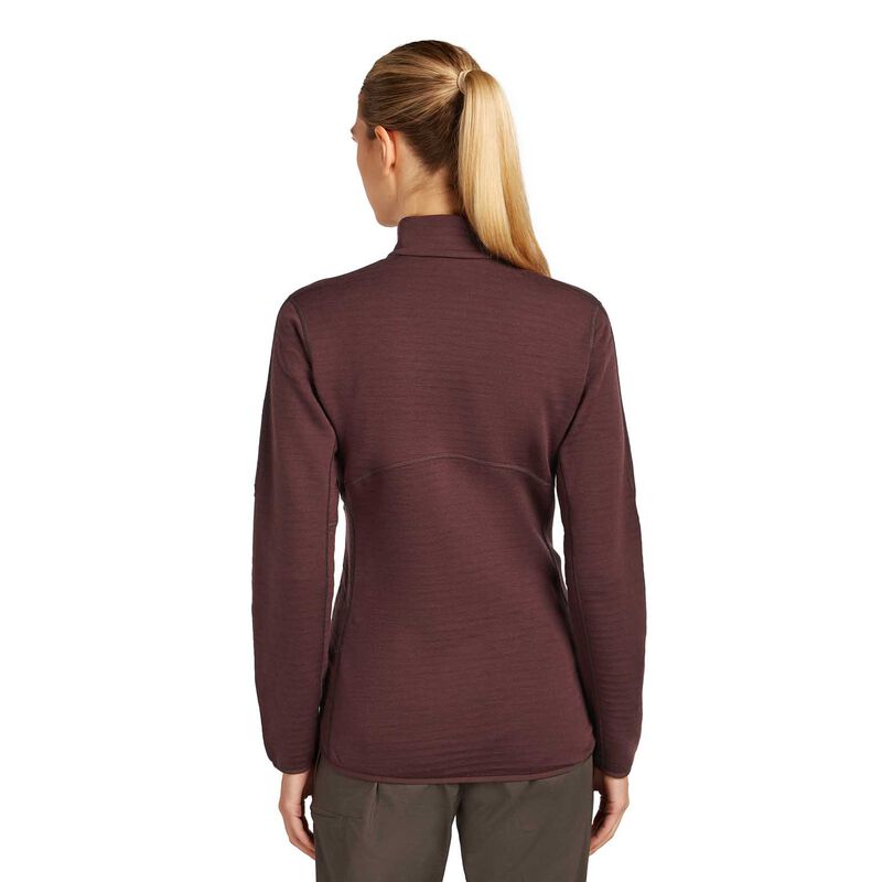 Icebreaker W Merino 400 RealFleece Descender LS Zip image number 1