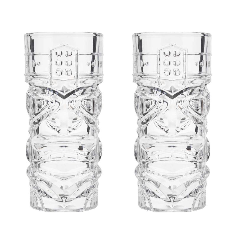 Viski Pacific Crystal Tiki Glasses By Viski® Set Of 2 image number 0