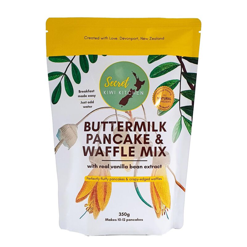 Secret Kiwi Kitchen Buttermilk Pancake & Waffle Mix 350g image number 0
