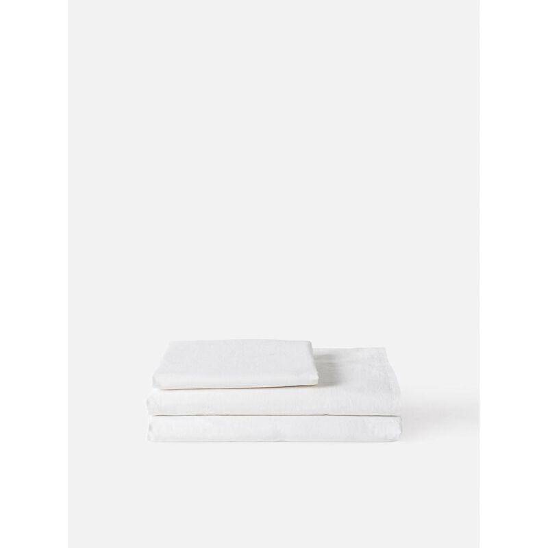 Citt&agrave; Classic Organic Cotton Flat Sheet White SK 285x265cm image number 1