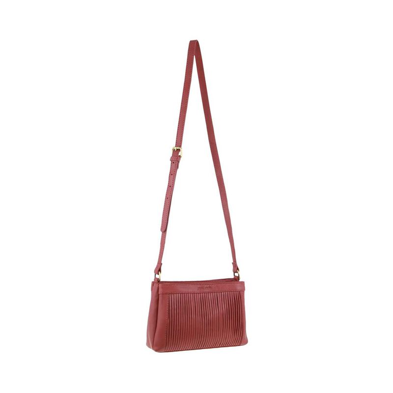 Pierre Cardin Leather Pleated Crossbody Bag image number 0